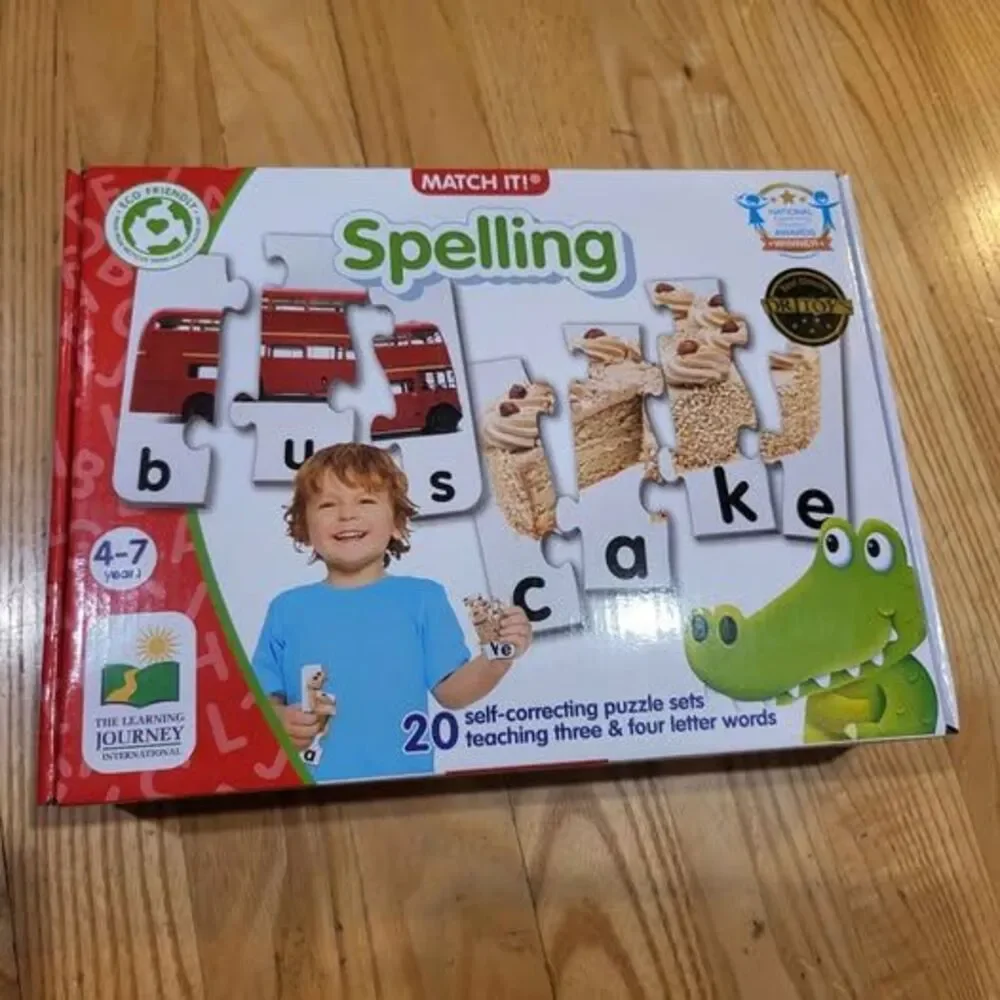 The Learning Journey 20-Piece Spelling Educational Jigsaw Puzzles for Toddlers